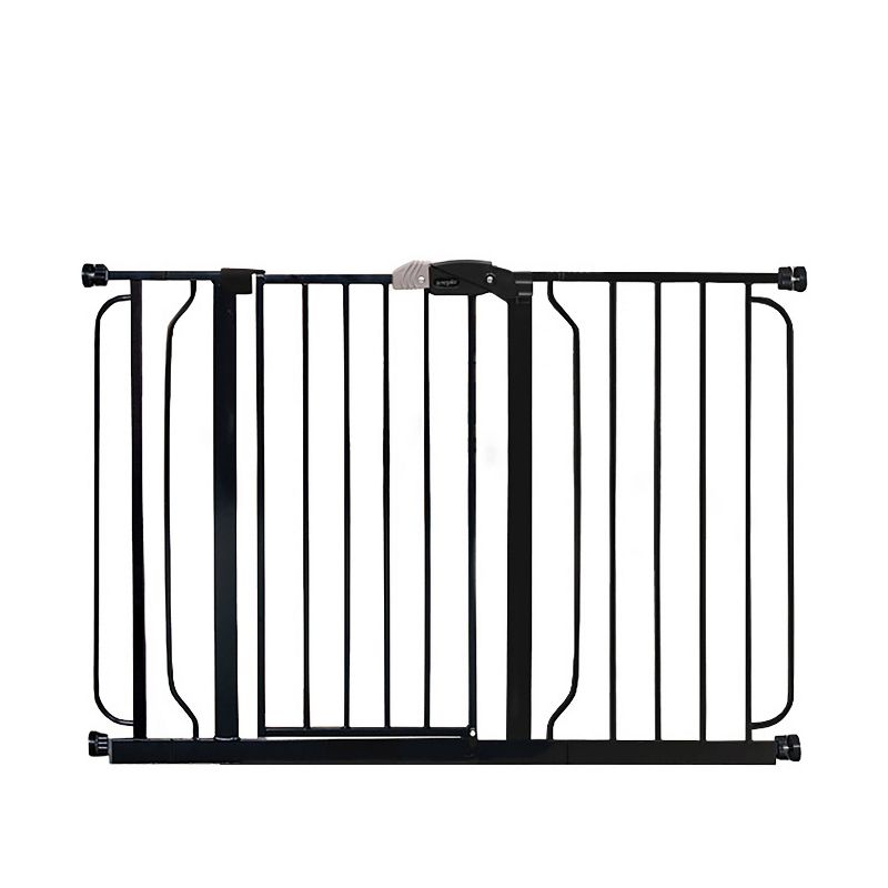 Regalo Extra Wide Easy Step Metal Walk Through Baby Gate - Black, 3 of 5