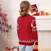 Couples Christmas Sweater Crew Neck Reindeer Snowflakes Knitted Pullover for Women Men - 3 of 4