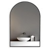 20"x30" Arched Bathroom Mirror, Metal Frame Wall Mirror with Shatterproof HD Glass, Easy Wall Mount Design - Cuddlewood - 3 of 4