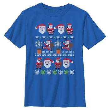 Boy's Lost Gods Santa Claus Ugly Christmas Sweater T-Shirt