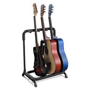 Yescom 3 Three Holder Multi Guitar Folding Stand Band Stage Bass Acoustic Guitar Display Rack - 1 of 4