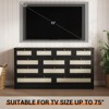 Coolmee Wood Dressers for with 12 Rattan Drawers, 61" Wide Chest of Drawers, Hallway, Wooden Closet Dressers, Modern TV Stand Dresser for 65 Inch TV - 4 of 4