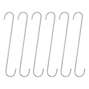 Unique Bargains High Manganese Steel S-shaped Durable Hooks and Hangers 6 Pcs - 1 of 4