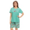 Collections Etc Hummingbird Pj Short Set - 2 of 4