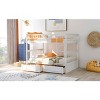 Streamdale Full over Full Bunk Bed with Drawers, Convertible Beds, White - 4 of 4