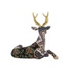 Gulches Elegant 12.2"x6.3"x10.5" Velvet Foam Sitting Deer Statue - Unique Decorative Accent for Year-Round Home Decor - 2 of 4