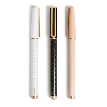 U Brands 3ct Soft Touch Felt Tip Pens - Rose Gold Accents : Target