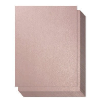 Best Paper Greetings 96 Sheet Mauve Pink Metallic Craft Paper for Card Making, 8.5 x 11 in