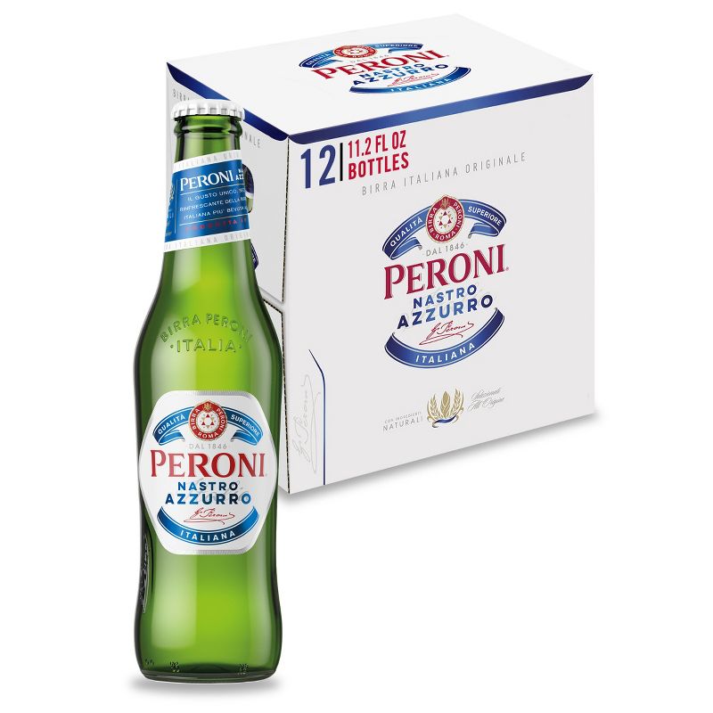 Peroni Nastro Azzurro Beer - 12pk/11.2 fl oz Bottles, 1 of 4