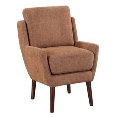 26.5"1pc Orange Color Accent Chair Cushion Seat Chenille Upholstery