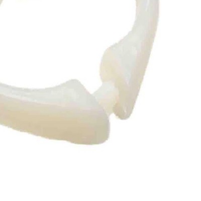 Frosty Clear Plastic Snap Shower Curtain Hooks Set