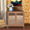 JIONJOY 2-Door Modern Farmhouse Accent Cabinet with Mirror Fronts - 4 of 4