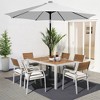 Hyleory 9FT Lighted Market Umbrella for All Seasons/ Size: 91.2" H x 108" W x 108" D - 2 of 4
