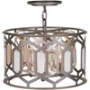 Minka Lavery Hexly 16"W Bronze and Silver 3-Light Ceiling Light - 3 of 3