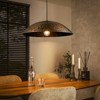 Rennnsan Lurvane 19"W 1-Light Dome Distressed Metal Industrial Dimmable Pendant in Gold - 4 of 4