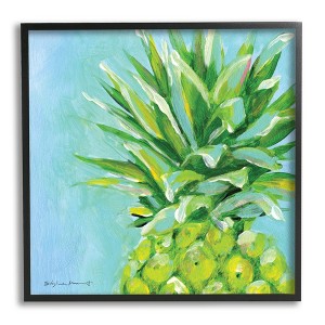 Stupell Industries Tropical Blue Pineapple Fruit Framed Giclee - 1 of 4