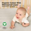 KeaBabies 2pk Soothe Waterproof Fitted Crib Sheets for Girl, Boy, 100% Organic Soft Cotton Crib Mattress Protector Sheet - 2 of 4
