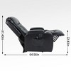 Infinite Position Power Lift Recliner Chair with Massage, Lumbar Heating, USB Charging Port and Cup Holders - 4 of 4