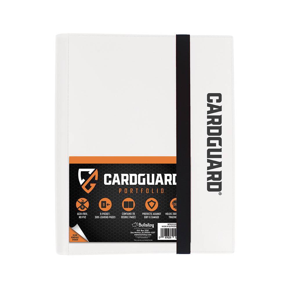 CardGuard Premium 9-Pocket Trading Card Pro-Folio - White