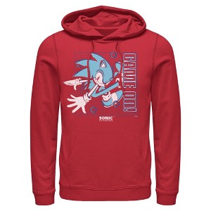 Mens Sonic the Hedgehog Game On Pose Lightweight Hoodie - 1 of 4