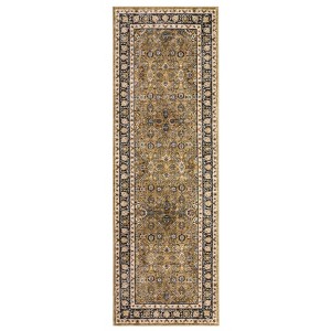 Vintage Washable Floral Print Living Room Area Rugs, Soft Non Slip Floor Cover for Bedroom Dining Room, Retro Accent Carpet - 1 of 4