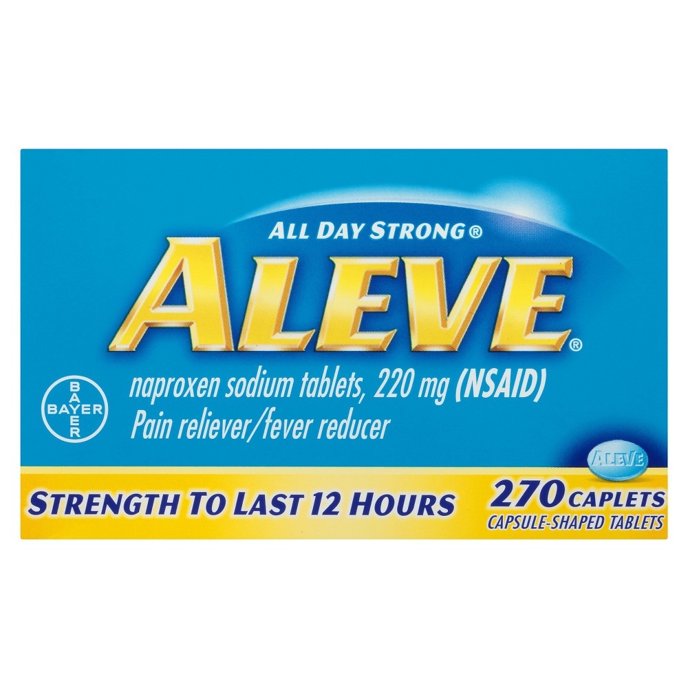 UPC 325866551115 product image for Aleve Pain Reliever & Fever Reducer Caplets - Naproxen Sodium (NSAID) - 270ct | upcitemdb.com