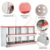 Egg laying box, 8-grid roll-out hen egg laying box, chicken and duck poultry egg laying gift metal box - 3 of 4