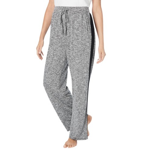 Dreams & Co. Women's Plus Size Relaxed Pajama Pant, 14/16 - Black : Target