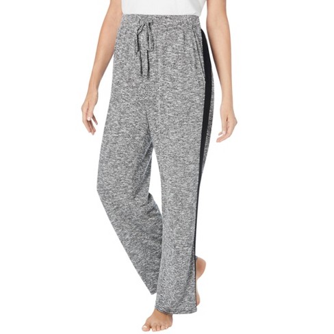 Dreams & Co. Women's Plus Size Relaxed Pajama Pant, 14/16 - Black