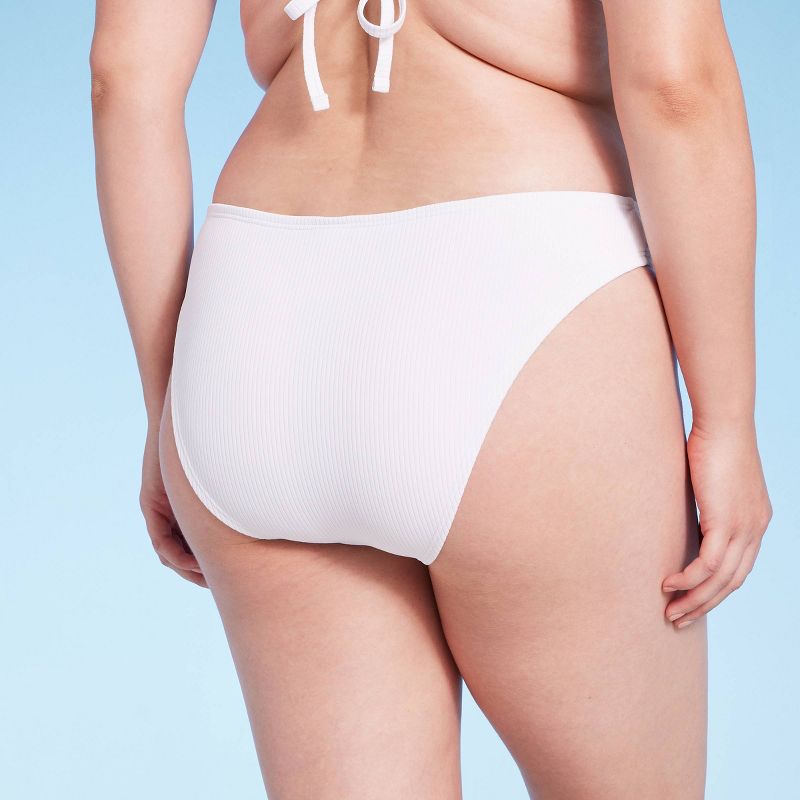 Women's Ribbed Hipster Cheeky Bikini Bottom - Shade & Shore™, 6 of 9