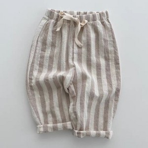 MyKids-USA Summer Hot Selling Baby Breathable Thin Striped Loose Comfortable Pants - 1 of 4