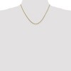 Black Bow Jewelry 1.3mm 10k Yellow Gold Solid Franco Chain Necklace - 2 of 4