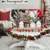 6 Ft Christmas Garland, Artificial Pine with Pine Cones, Antlers & Ornaments, Greenery for Mantel, Stair, Indoor Outdoor Holiday Decor - 4 of 4