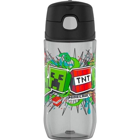 Thermos FUNtainer 12 oz Straw Bottle - Minecraft