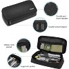 Fmeida Pencil Case, Large Capacity Students Stationery Pouch Pen Bag Holder, Portable Desk Organizer with Double Zipper for School Office Supplies - 2 of 4