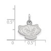 Black Bow Jewelry 14k White Gold Wisconsin Badgers NCAA Extra Small Pendant - 2 of 3