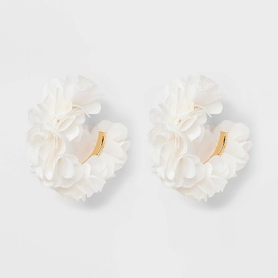 Fabric Hoop Petal Earrings - A New Day™