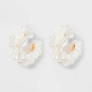 Fabric Hoop Petal Earrings - A New Day™ - 1 of 3
