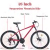 Okak 26IN Adult Bike with 24 Speed and Suspension Fork, Mountain Bike with KENDA Tires and Disk Brake, Fat Tire Bike for Men and Women - 2 of 4