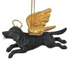 Design Toscano Honor the Pooch: Black Lab Holiday Dog Angel Ornament - 4 of 4