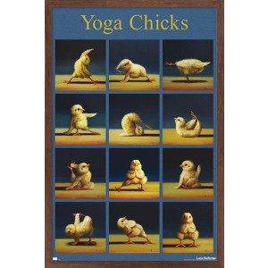 Trends International Lucia Heffernan Art - Yoga Chicks Framed Wall Poster Prints - 1 of 4