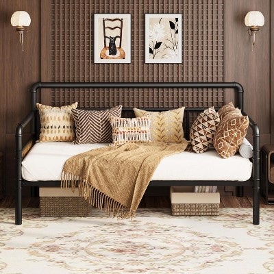 Metal Daybed Frame Size,Heavy Duty Metal Twin Bed Frame,Daybed for Living Room Bedroom Guest Room
