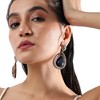 SOHI Women's Sapphire Blue Intricate Teardrop Earrings - 4 of 4