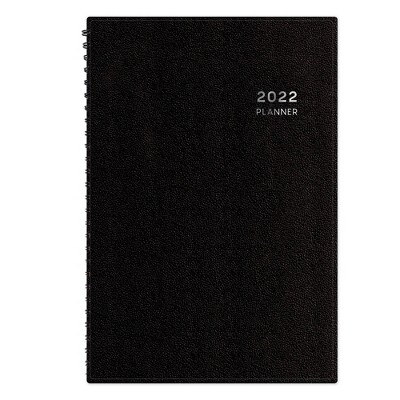 Photo 1 of 2022 Planner Daily Appointment Book Weekly/Monthly 5x8 Poly Black - Aligned