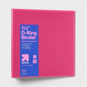 1.5" 3 Ring Binder Clear View - up&up™ - 1 of 3
