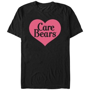 Men's Care Bears Pink Classic Heart Logo T-Shirt - 1 of 4