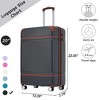 20" Luggage With TSA Lock, ABS Lightweight Suitcase, Vintage Carry On Luggage With Silent Spinner Wheels For Men Women - 2 of 4