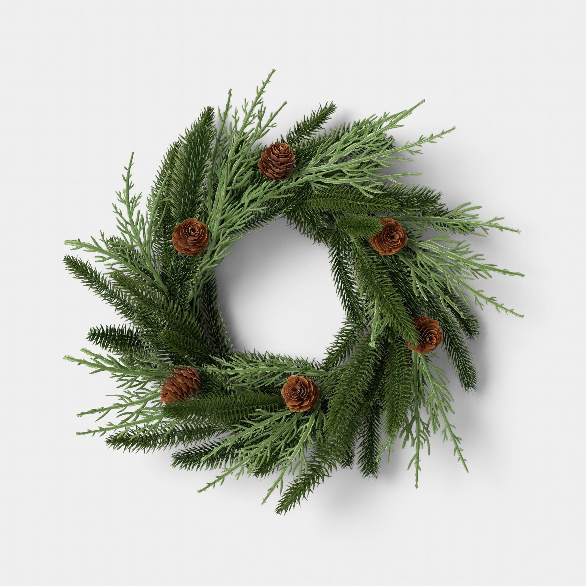 Mix Mini Christmas Wreath Green - Room Essentials™