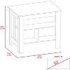 Grungis Kitchen Island Cart with Three Concealed Shelves,Kitchen Island with Large Top Surface,Island Table for Kitchen - 3 of 4
