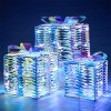 Joyfy 3Packs Christmas Gift Box Lights, Present Boxes Yard Light Decorations with 60/100 LEDs for Christmas Eve Night Indoor Outdoor Decorations - 4 of 4